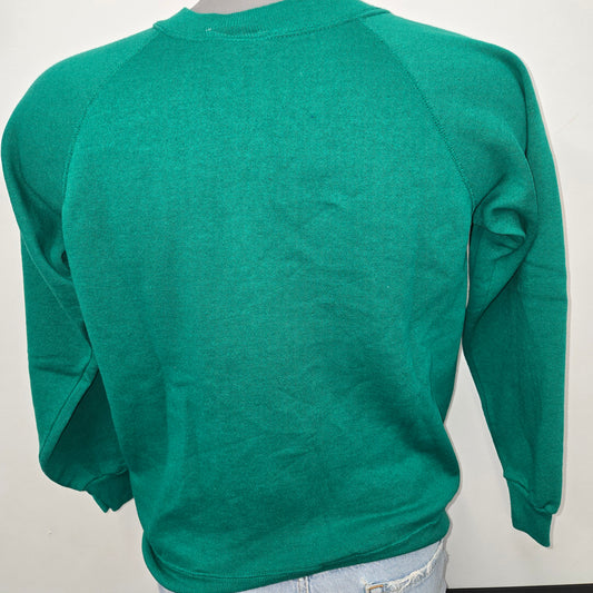 Painted Past Collegiate raglan Sweatshirt sz L in Kelly green