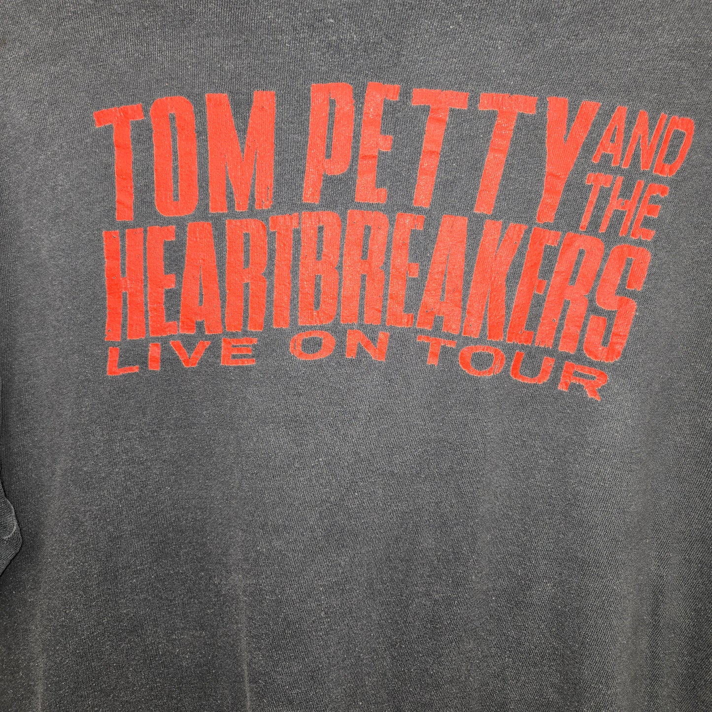Vintage 1989 Tom Petty and the Heartbreakers Strange Behavior thrashed distressed tour rock band T-shirt sz L single stitch