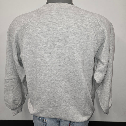 Painted Past Collegiate raglan Sweatshirt sz XL in marled light gray
