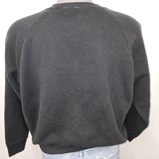 Painted Past Collegiate sun faded raglan Sweatshirt sz XL in Faded black