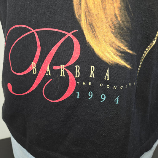 Vintage Barbra Striesand 1994 The Concert Rock Band T-shirt sz L