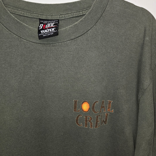 Vintage Giant Jimmy Buffett Beach House on the Moon local crew rock band Tour T-shirt sz XL