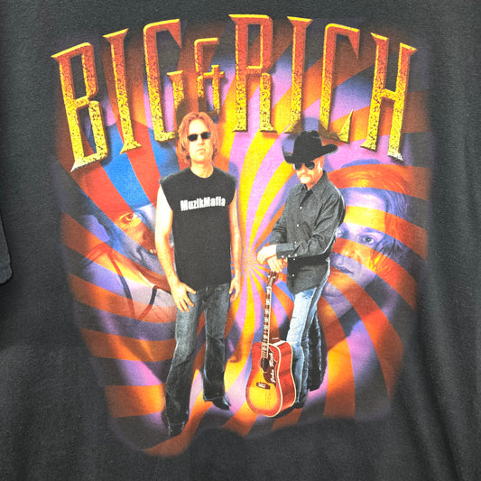 Vintage Big & Rich Country Music Without Prejudice tour rock band T-shirt sz XL