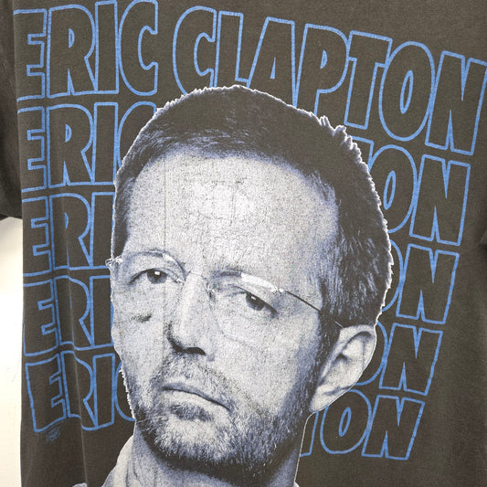 Vintage Distressed Eric Clapton 1994 North American tour black rock band T-shirt sz L single stitch