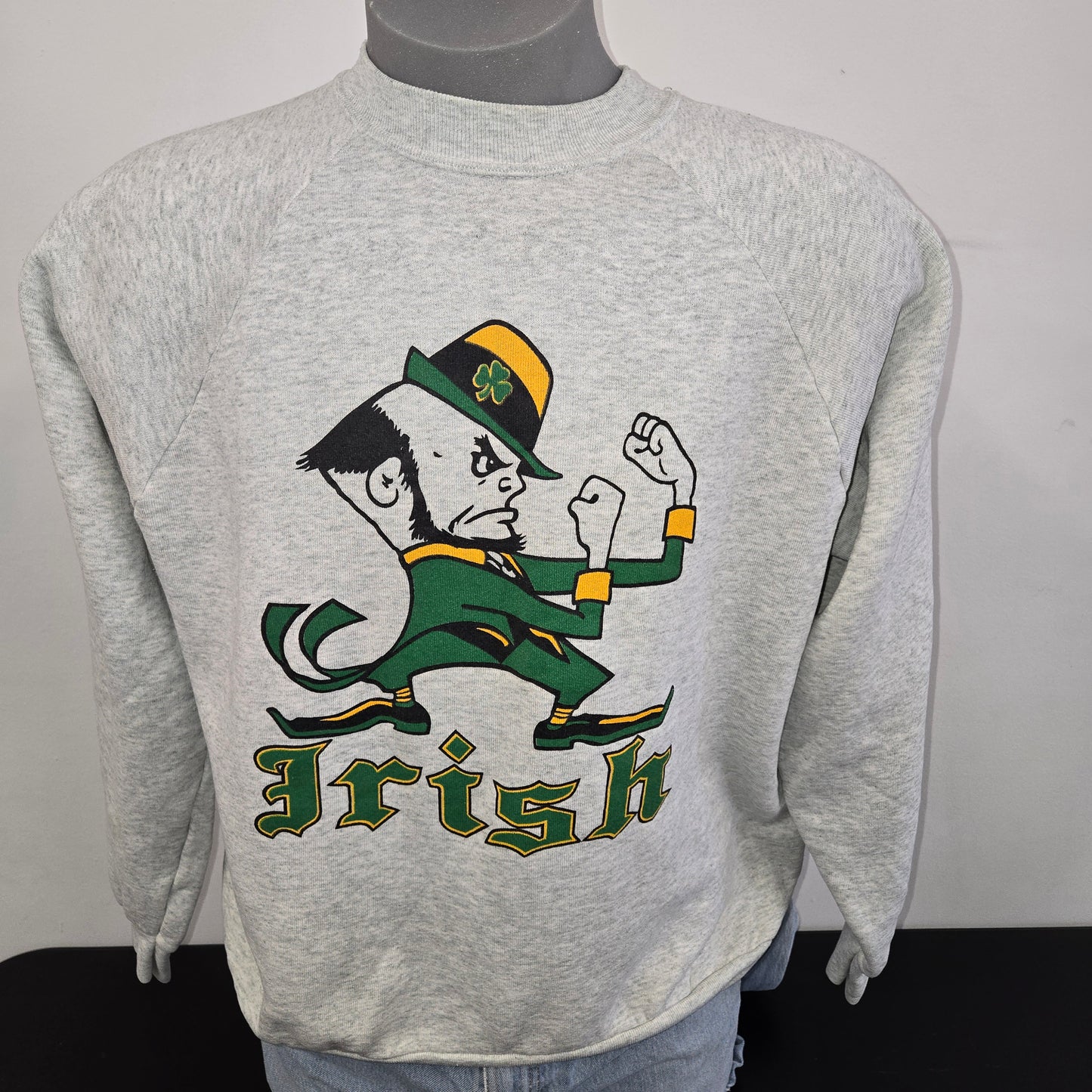 Vintage 1980s Notre Dame Raglan graphic Sweatshirt sz XL