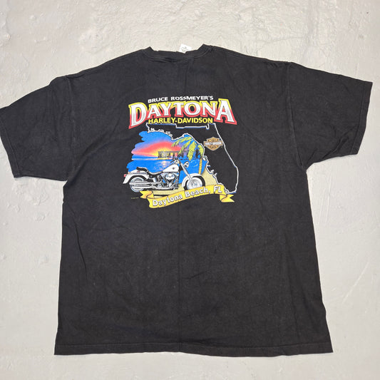 Vintage Harley-Davidson Highway Eagle black Daytona T-shirt sz XXL