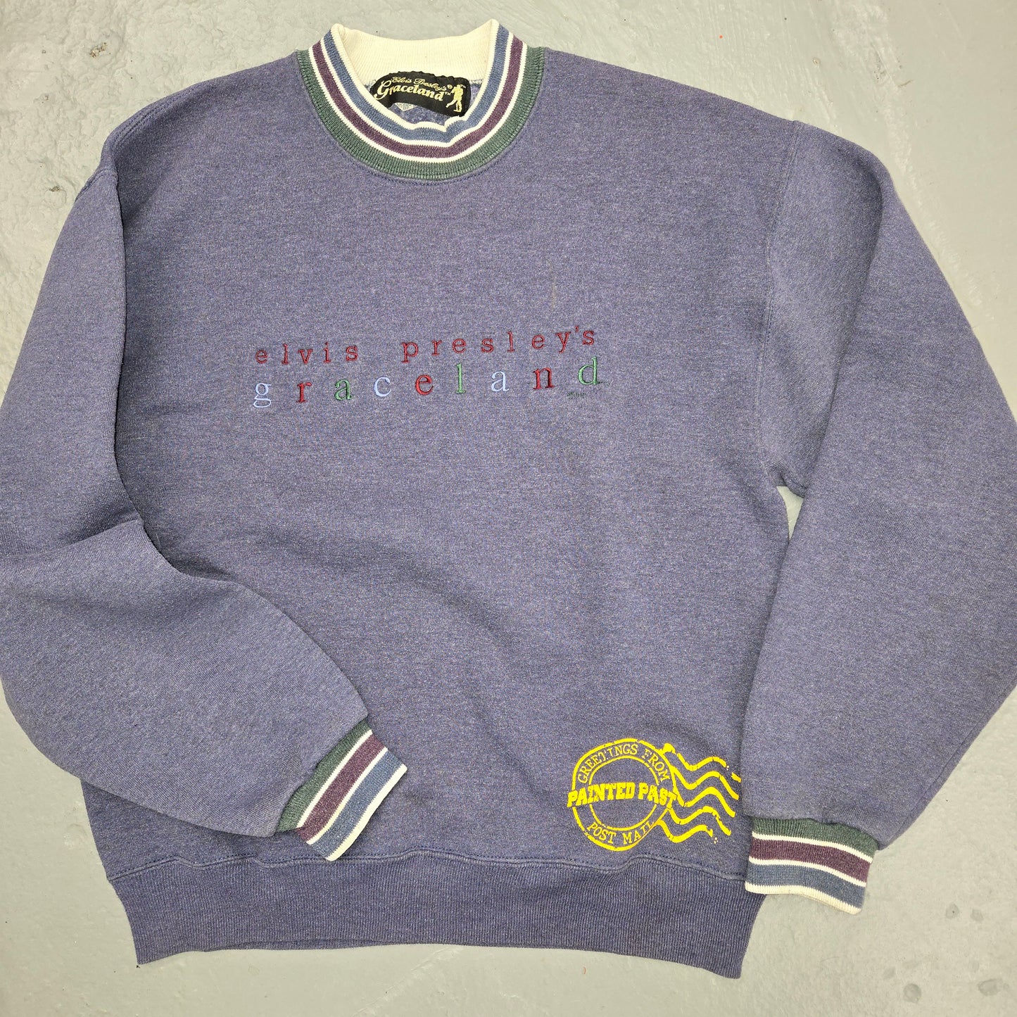 Greetings From Painted Past Destination Wear Elvis Presley Graceland Sweatshirts