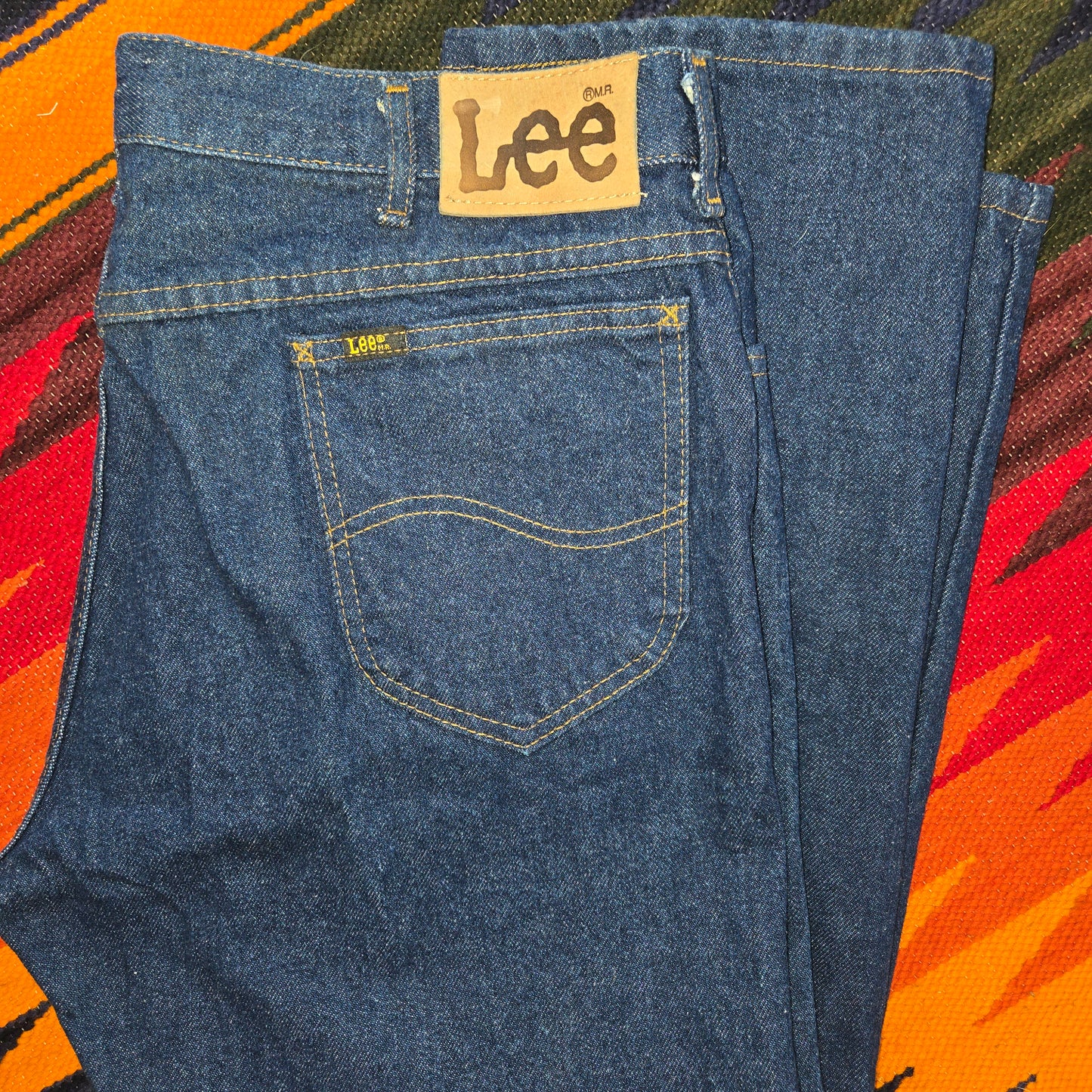 Vintage Lee Riders dark straight jeans sz 36