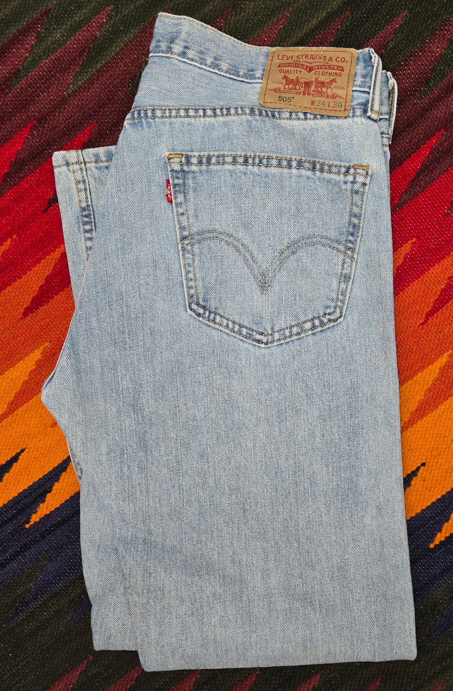 Vintage Levi's red tab 505 jeans sz 34x30