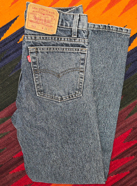 Vintage 1986 Levi's 512 red tab jeans sz 28x30 made in usa