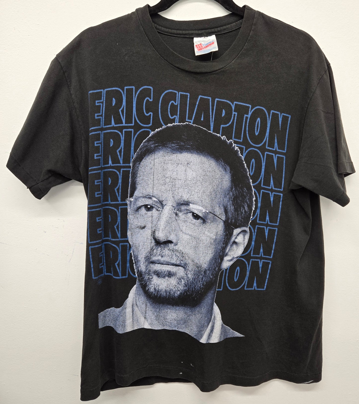 Vintage Distressed Eric Clapton 1994 North American tour black rock band T-shirt sz L single stitch
