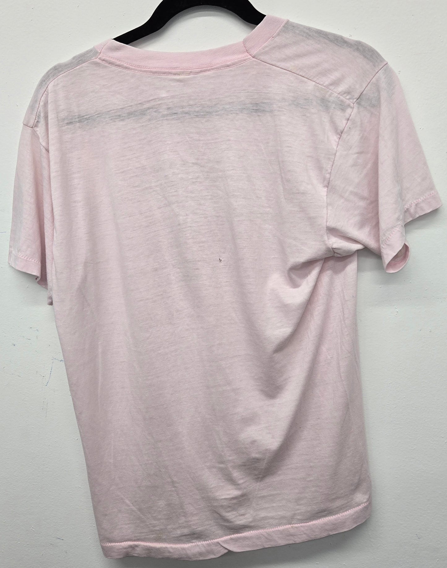 Vintage 1970s Chicago distressed sparkle logo tour rock band T-shirt sz L single stitch
