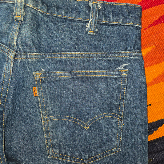Vintage 1980 Levi's 646 orange tab jeans sz 36 made in usa