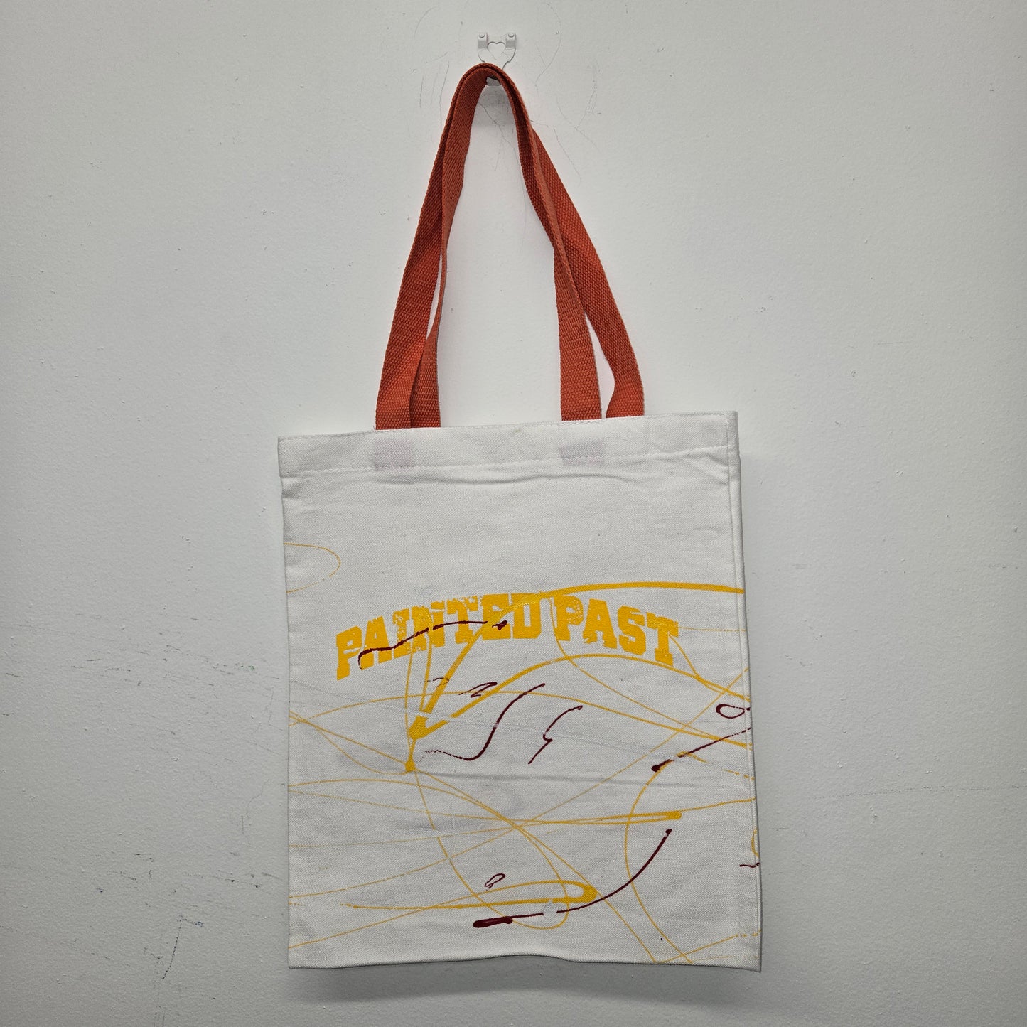 Painted Past painted cotton tote bag