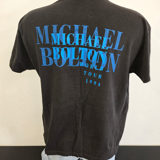 Vintage 1994 Michael Bolton world tour single stitch Rock Band T-shirt sz XL