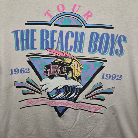 Vintage 1992 The Beach Boys 30th Anniversary tour rock band Tour T-shirt sz XL single stitch