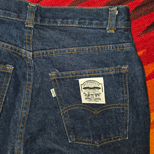 Vintage 1984 Levi's 544 white tab jeans 29x32 made in usa