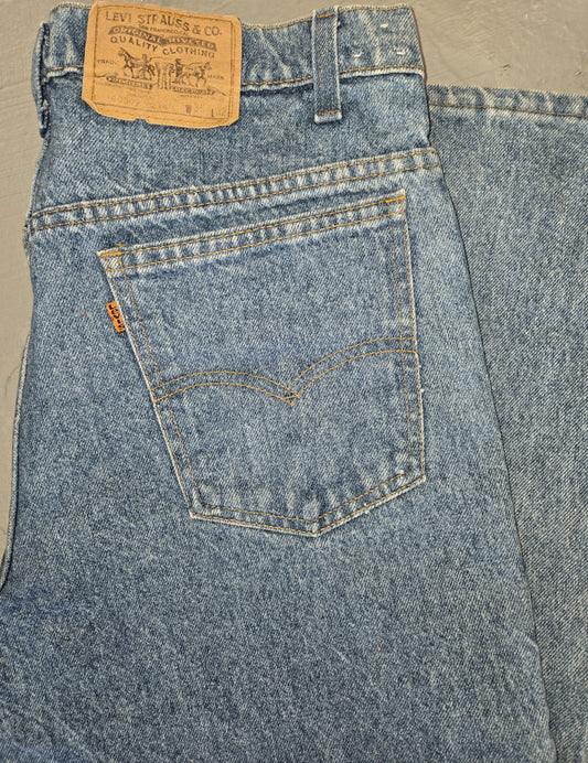 Vintage Levi Strauss Orange Tab Jeans size 33x31