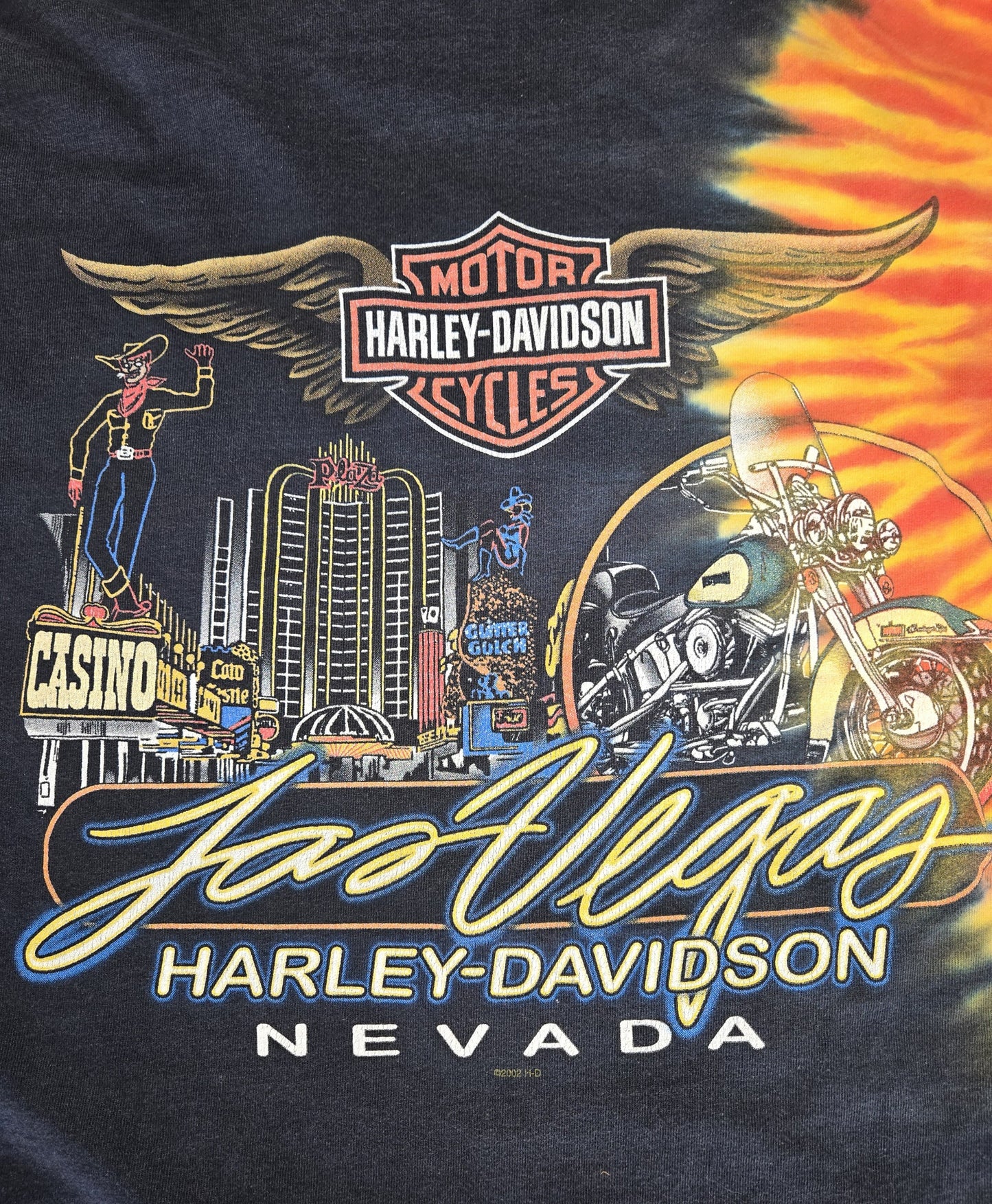 Vintage Harley-Davidson Tie-Dye Las Vegas T-Shirt Size XL