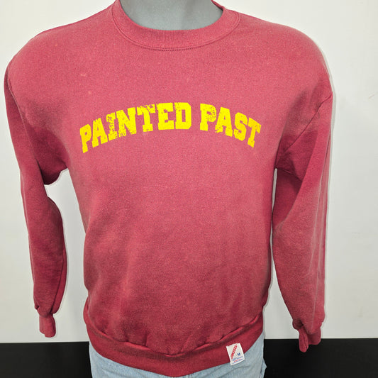 Painted Past Collegiate sun fade Sweatshirt sz M in Faded beet