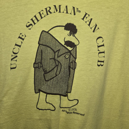 Rare vintage 1976 Uncle Sherman fan club flasher t shirt sz L
