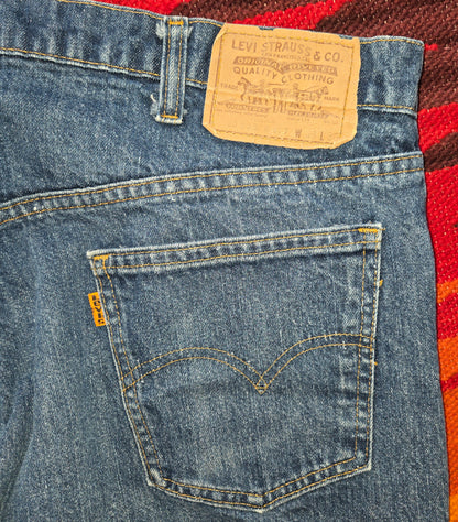 Vintage 1980 Levi's orange tab 505-0217 jeans sz 38 made in usa