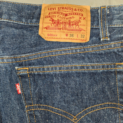 Vintage 1992 Levis 501xx button fly jeans