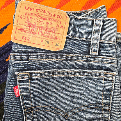 Vintage 1986 Levi's 512 red tab jeans sz 28x30 made in usa