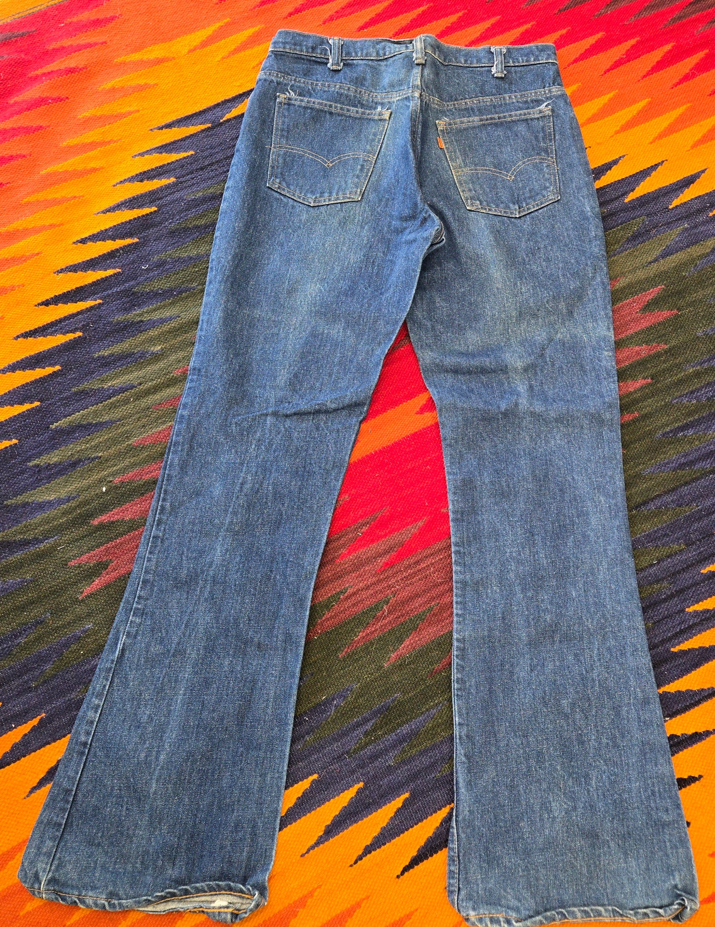 Vintage 1980 Levi's 646 orange tab jeans sz 36 made in usa