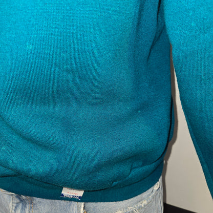 Painted Past Collegiate sun fade Sweatshirt sz XL in faded dark teal