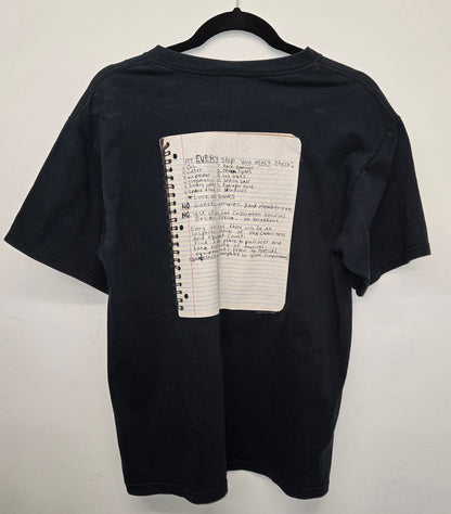 Vintage 2003 Nirvana End of Music Ghost Notebook band t -shirt sz M