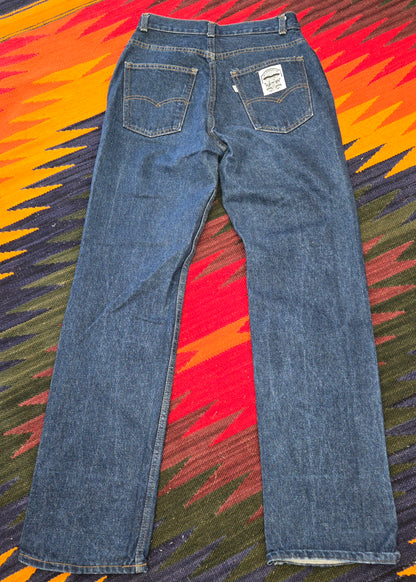 Vintage 1984 Levi's 544 white tab jeans 29x32 made in usa