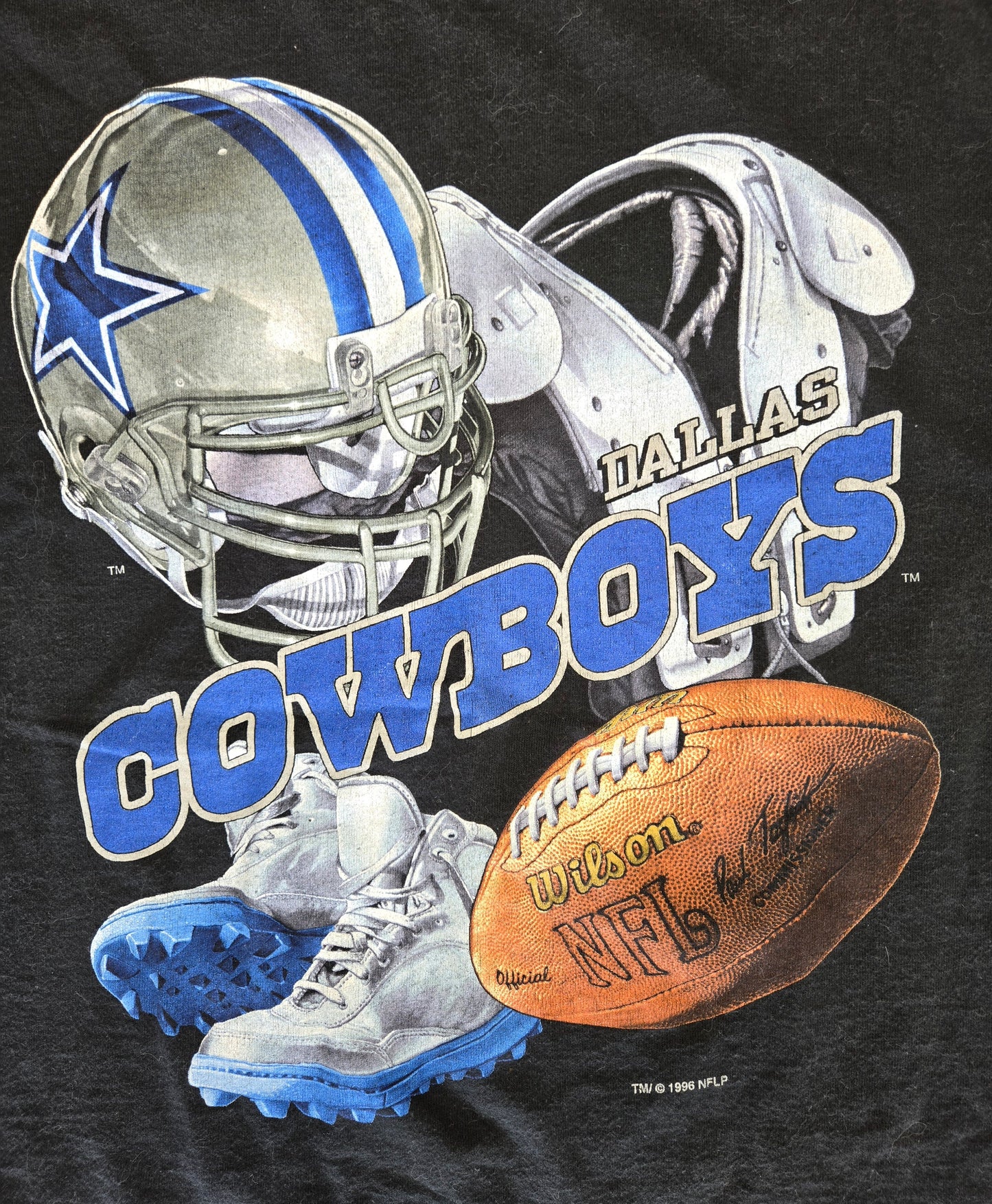 Vintage 1996 Pro Player Dallas Cowboys Graphic T- Shirt sz L