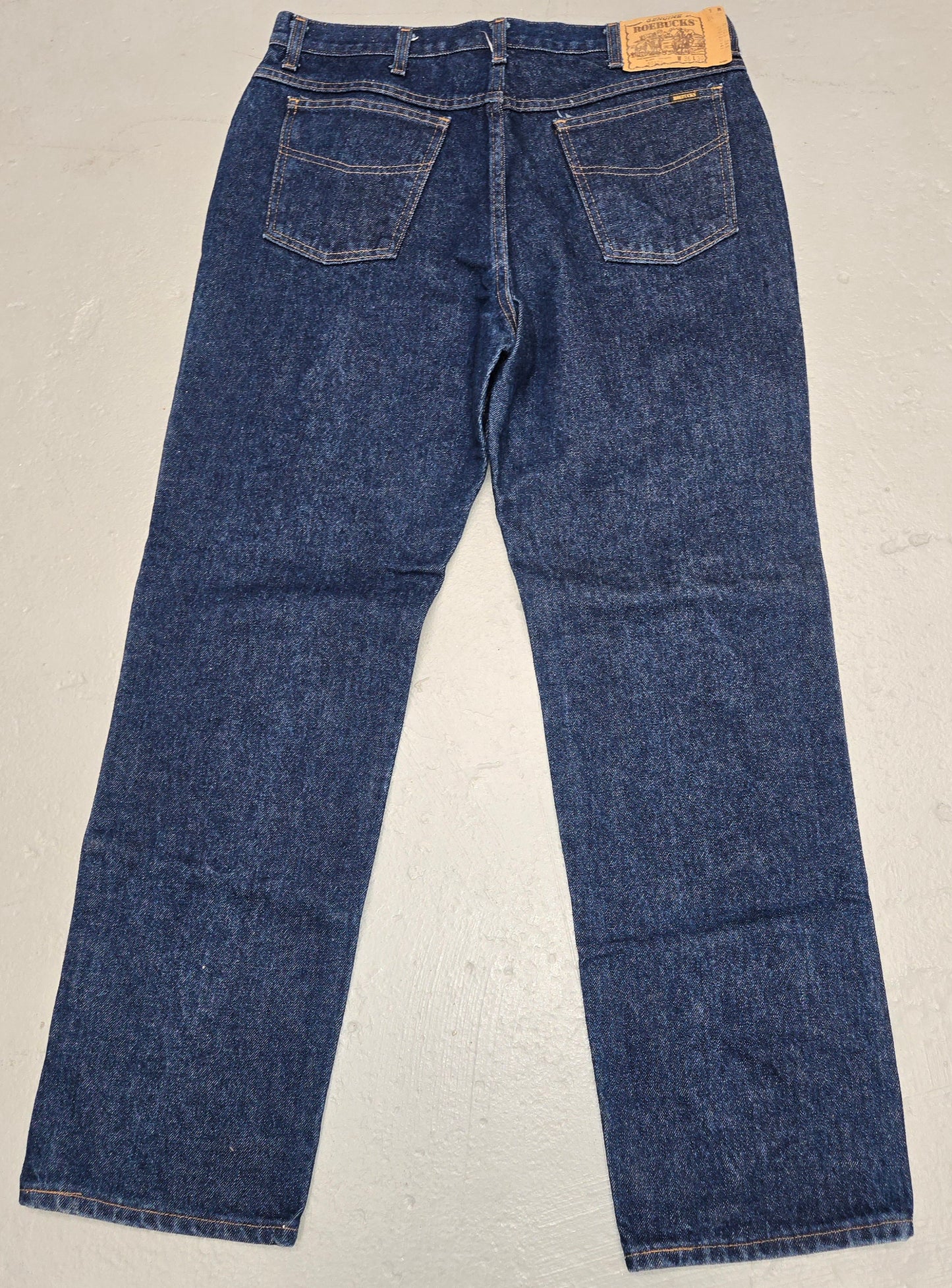 Vintage 1980s Sears Roebucks straight jeans 34x30 made in usa