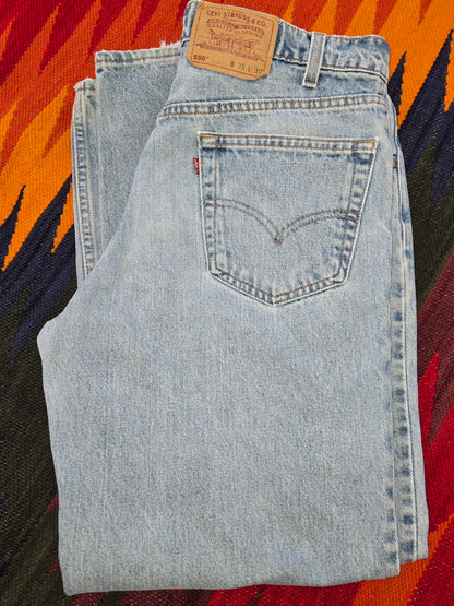 Vintage 1997 Levis red tab 550 jeans sz 35x30 made in usa
