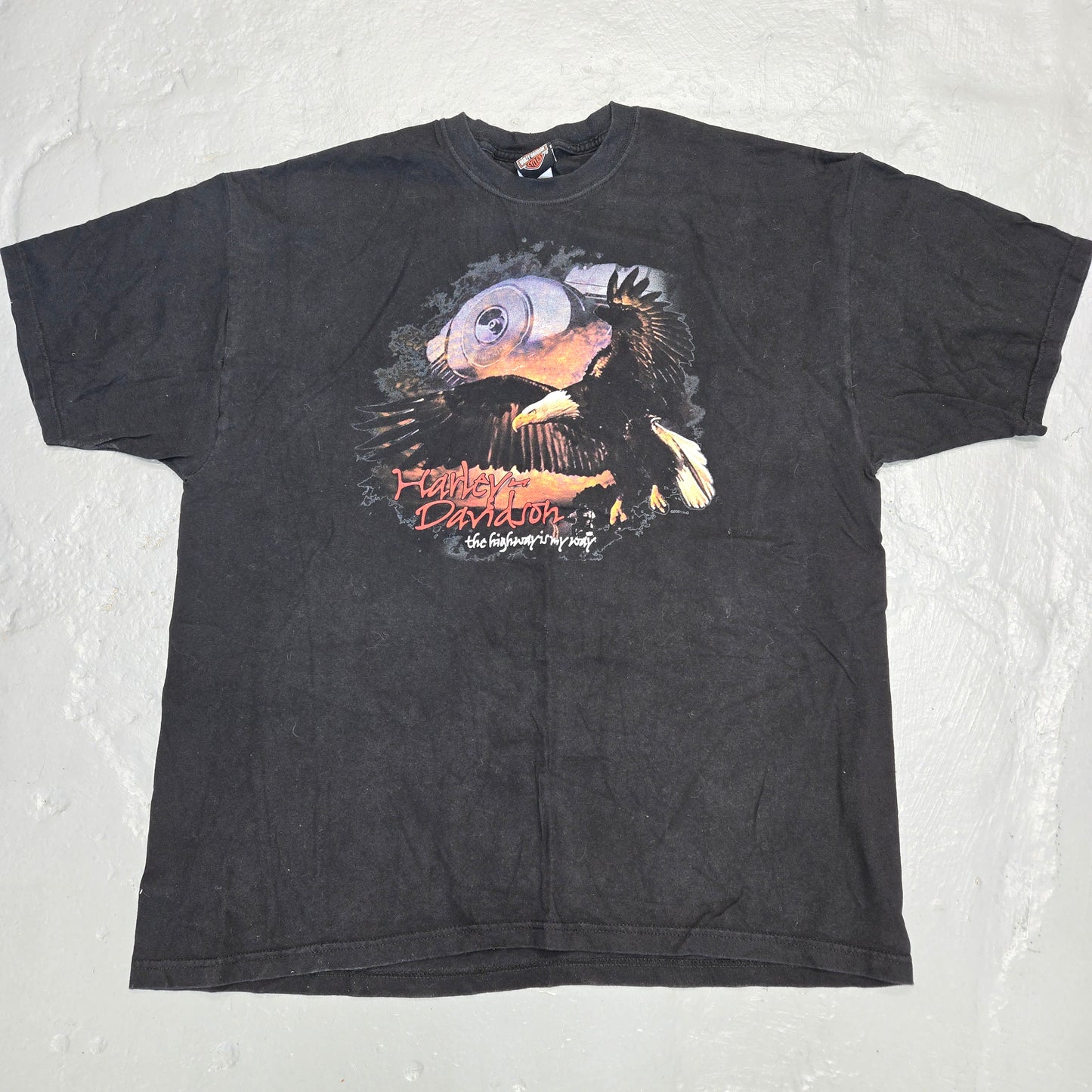 Vintage Harley-Davidson Highway Eagle black Daytona T-shirt sz XXL