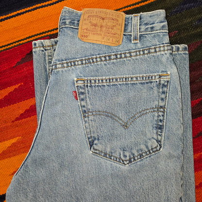Vintage 2000 Levi's red tab 550 jeans sz 34x34 made in usa