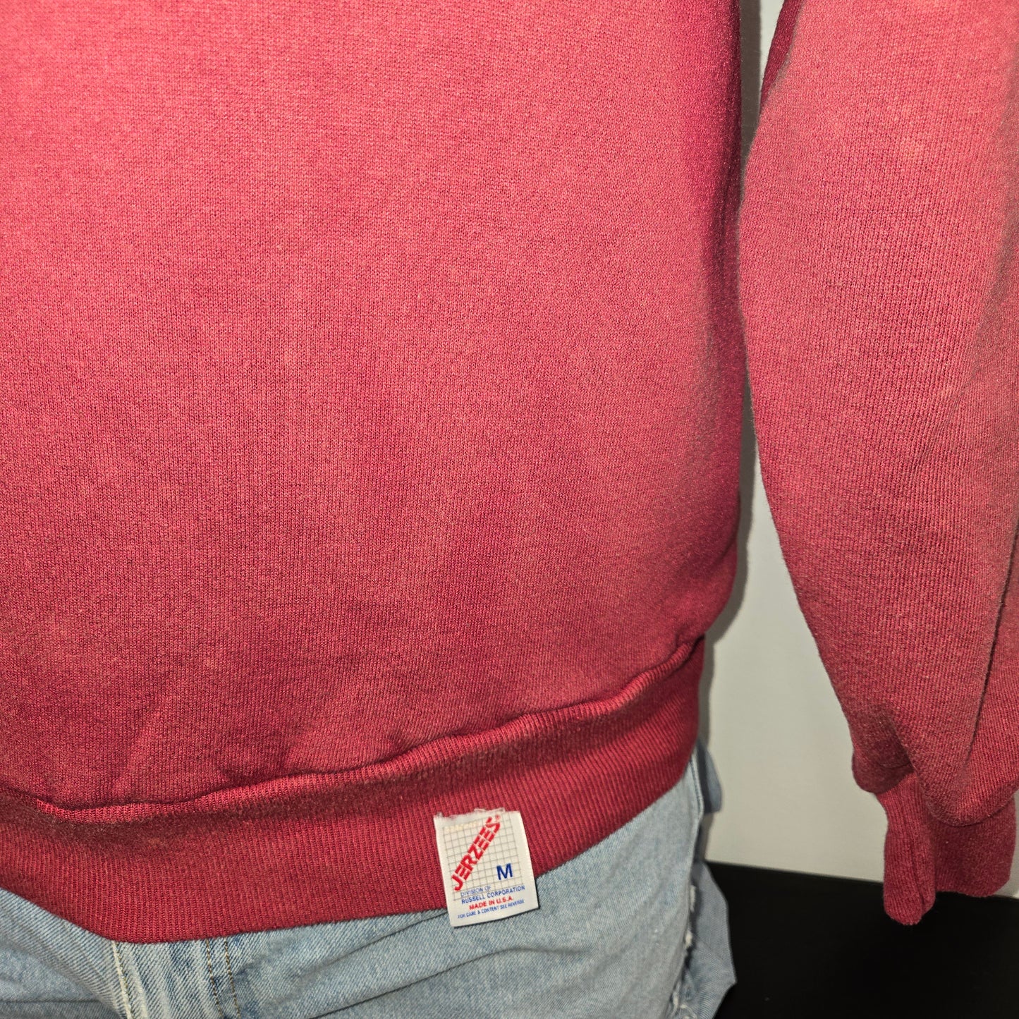 Painted Past Collegiate sun fade Sweatshirt sz M in Faded beet