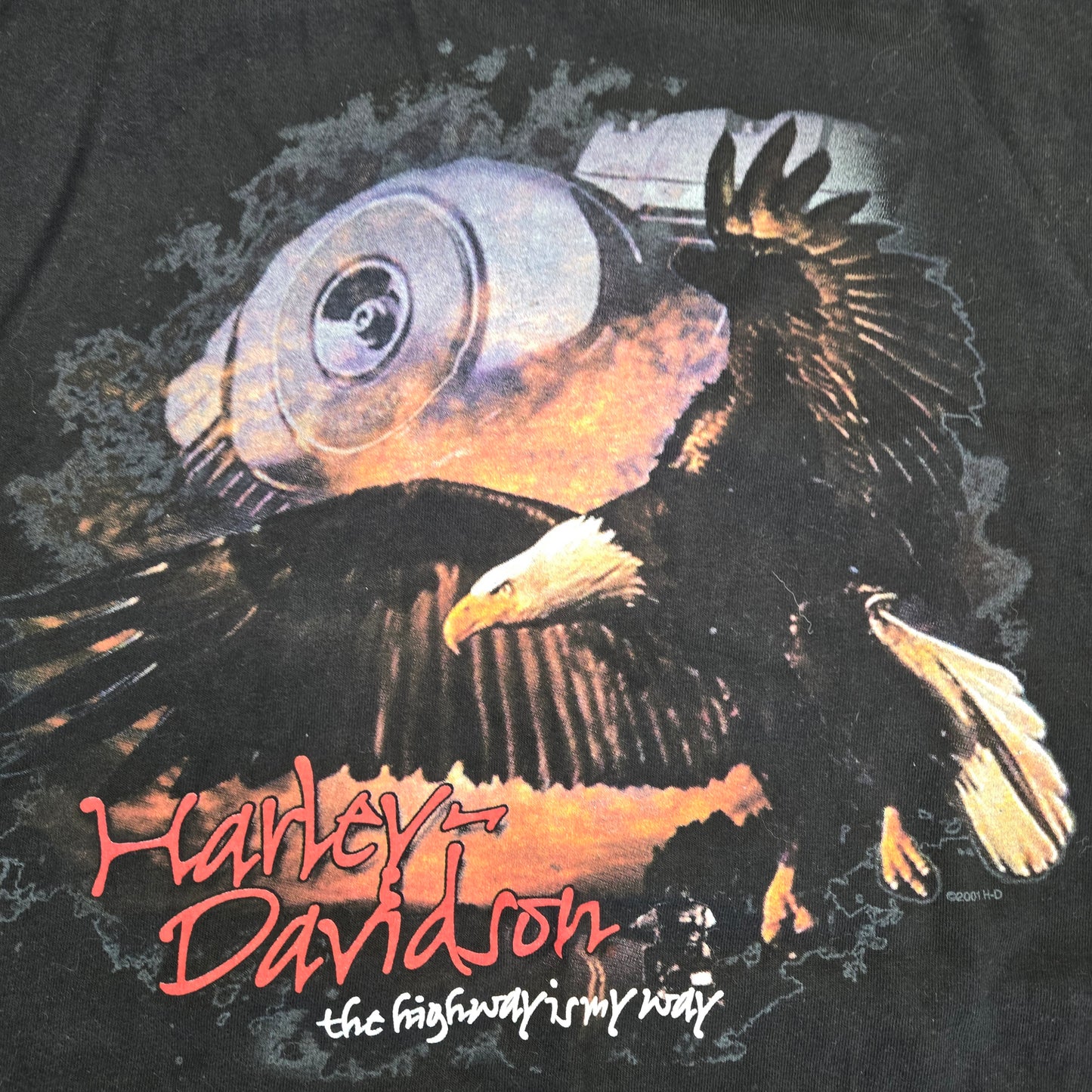 Vintage Harley-Davidson Highway Eagle black Daytona T-shirt sz XXL