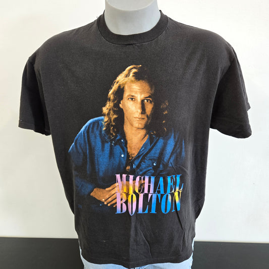 Vintage 1994 Michael Bolton world tour single stitch Rock Band T-shirt sz XL