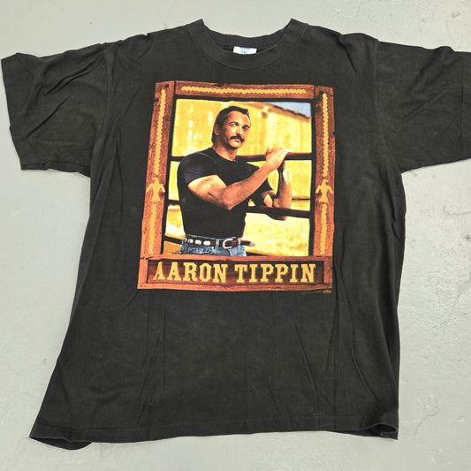 Vintage 1996 Aaron Tippin Rock Tour Band T-shirt size L