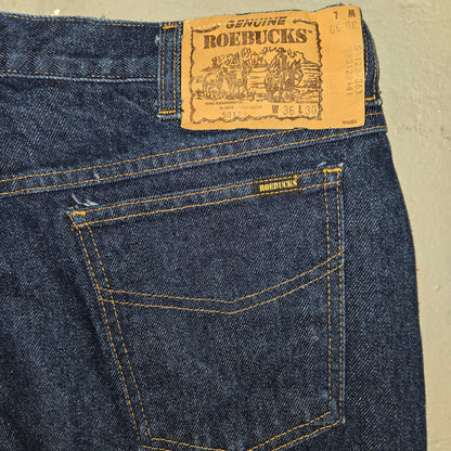 Vintage 1980s Sears Roebucks straight jeans 34x30 made in usa