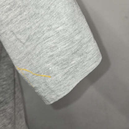 Painted Past Distressed Painted Collegiate T-shirt w/ Pocket sz L Heather gray melange