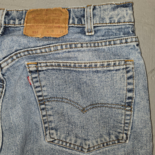 Vintage 1993 Levis 554 red tab jeans 36x32
