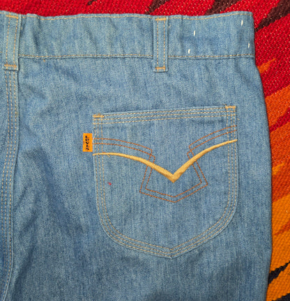 Vintage 1985 Levis orange tab detailed pocket jeans sz 38 made in usa