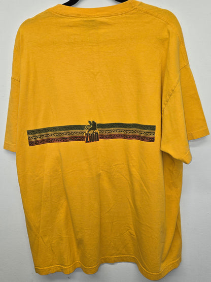 Vintage zion Bob Marley Jammin soccer rock band T-shirt sz XXL