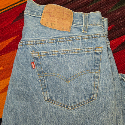 Vintage 1996 Levi's 501 red tab jeans sz 36x32 made in usa