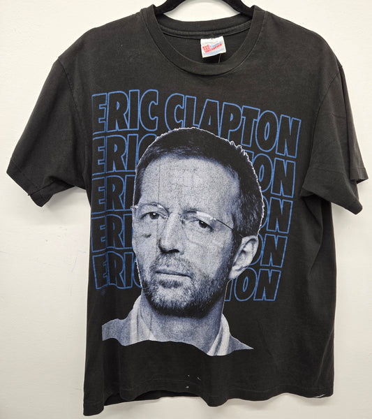 Vintage Distressed Eric Clapton 1994 North American tour black rock band T-shirt sz L single stitch
