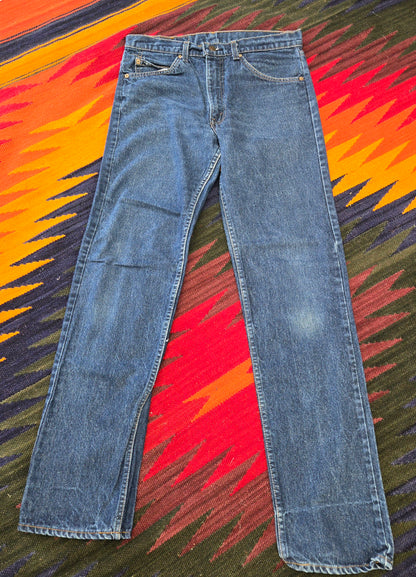 Vintage 1982 Levi's 20505-0217   orange tab jeans sz 33x34 made in usa