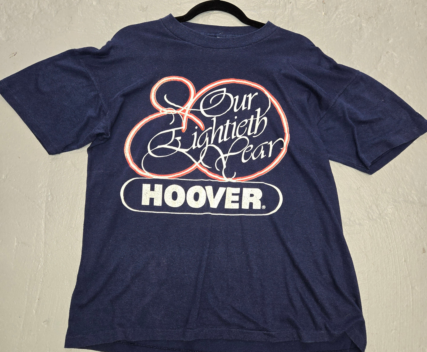 Vintage rare 1988 Hoover vacuum 80th Anniversary single stitch t shirt sz XL Made In usa